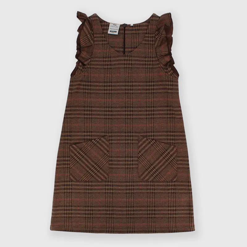 Vestito da bambina marrone