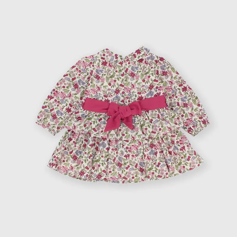 Vestito in cotone da bambina bianco