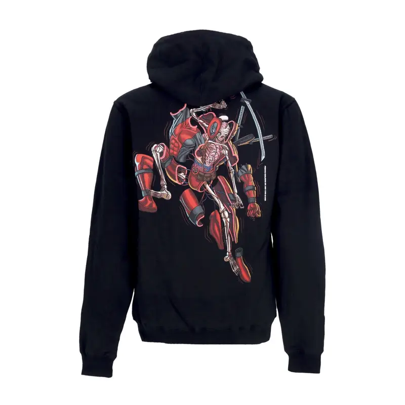 Felpa Cappuccio Uomo Deadpool Hoodie X Marvel X Nychos Black