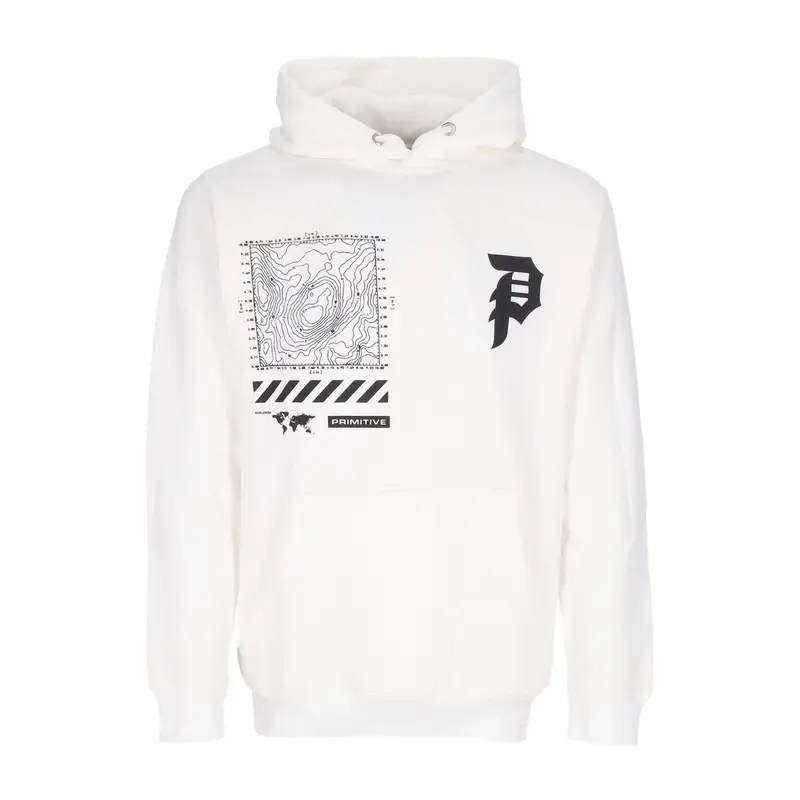 Felpa Cappuccio Uomo Mapping Dirty P Hoodie X Call Of Duty White