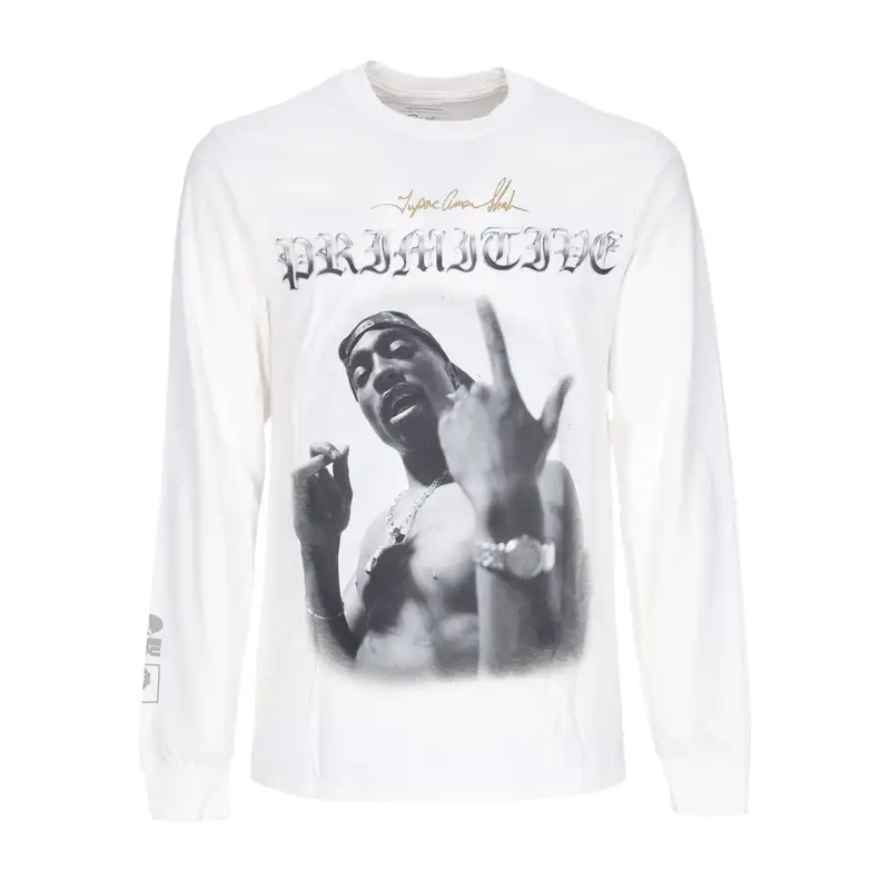 Maglietta Manica Lunga Uomo One L/s Tee X Tupac White