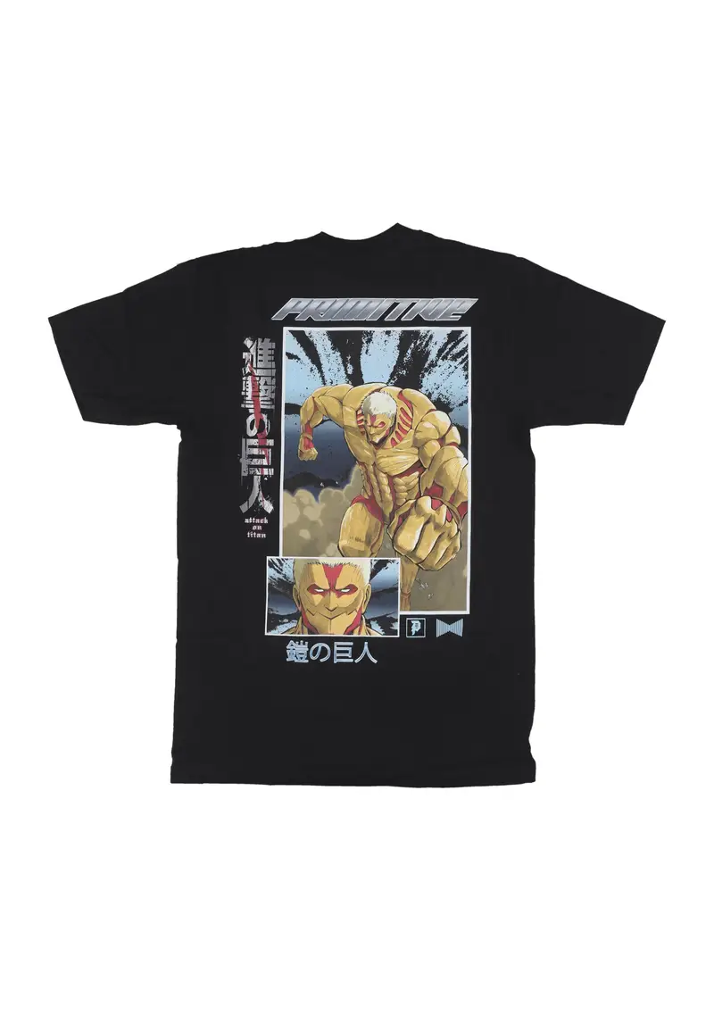 Maglietta Uomo Armored Hw Tee X Attack On Titan Black