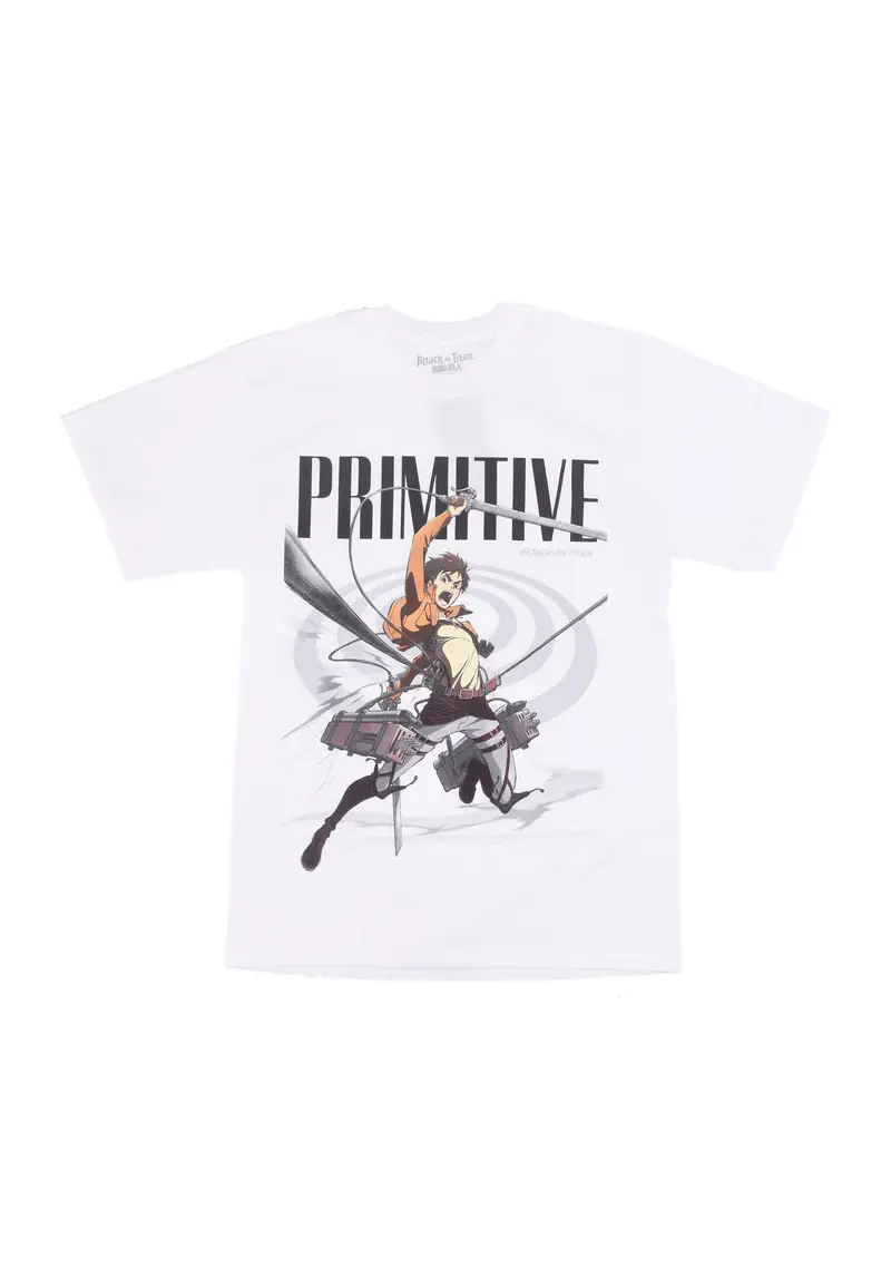 Maglietta Uomo Eren Tee X Attack On Titan White