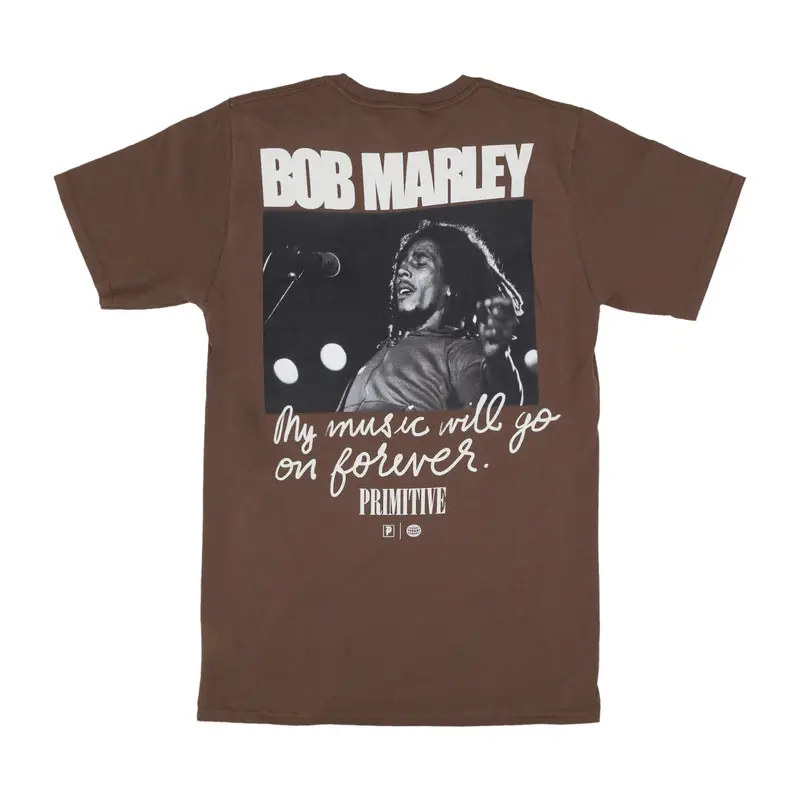 Maglietta Uomo Forever Tee X Bob Marley Brown