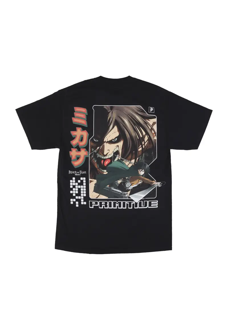 Maglietta Uomo Mikasa Tee X Attack On Titan Black