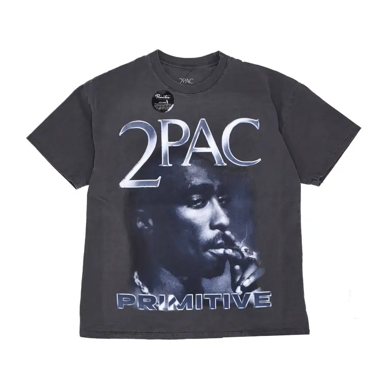 Maglietta Uomo Platinum Washed Tee X 2pac Black