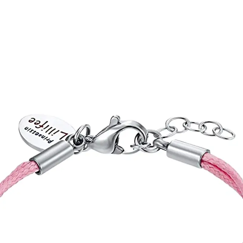 Prinzessin Lillifee Bracciale Bracciale per bambine in Acciaio Inossidabile, con zirconi sintetici, 12+2 cm, Argento miniatura 3