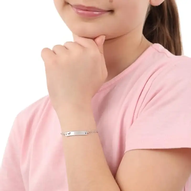 Prinzessin Lillifee Bracciale per bambine in Argento 925 identificativo, 12+2 cm, Argento, farfalla, in confezione miniatura 2