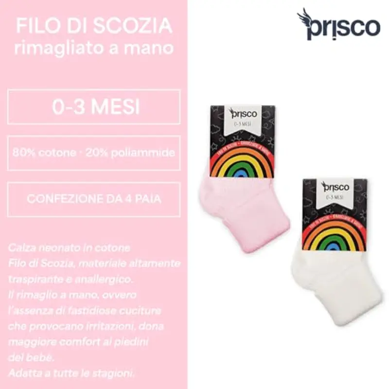 Prisco Calze Neonato Multicolore 954495 miniatura 2