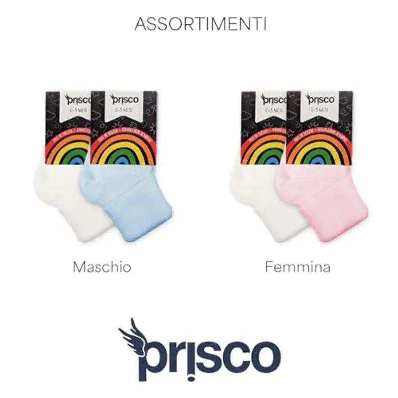 Prisco Calze Neonato Multicolore 954495 miniatura 3