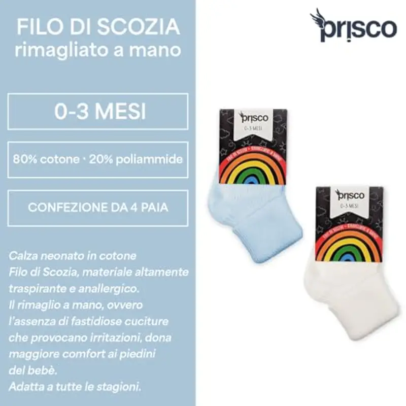 Prisco Calze Neonato Multicolore 942501 miniatura 2