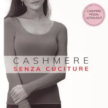 Maglia donna a manica lunga in cashmere ultralight Prisco Cash Dama