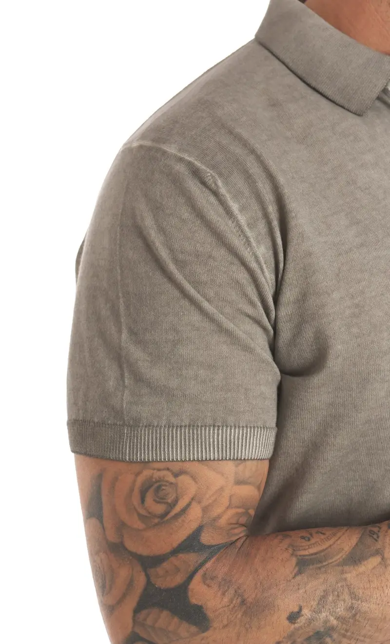 Polo privati firenze lavata in filo, colore grigio miniatura 2