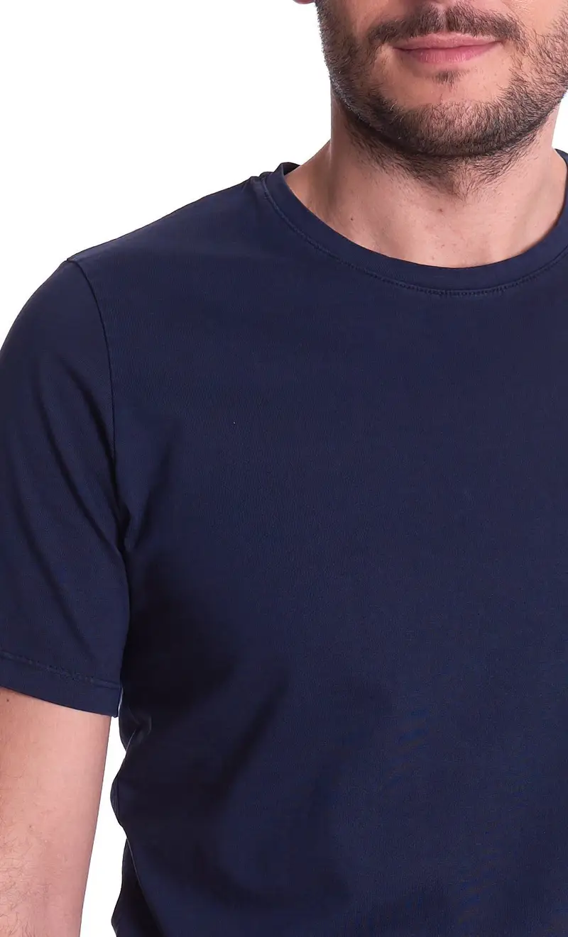 T-shirt privati firenze basic, colore blu miniatura 2