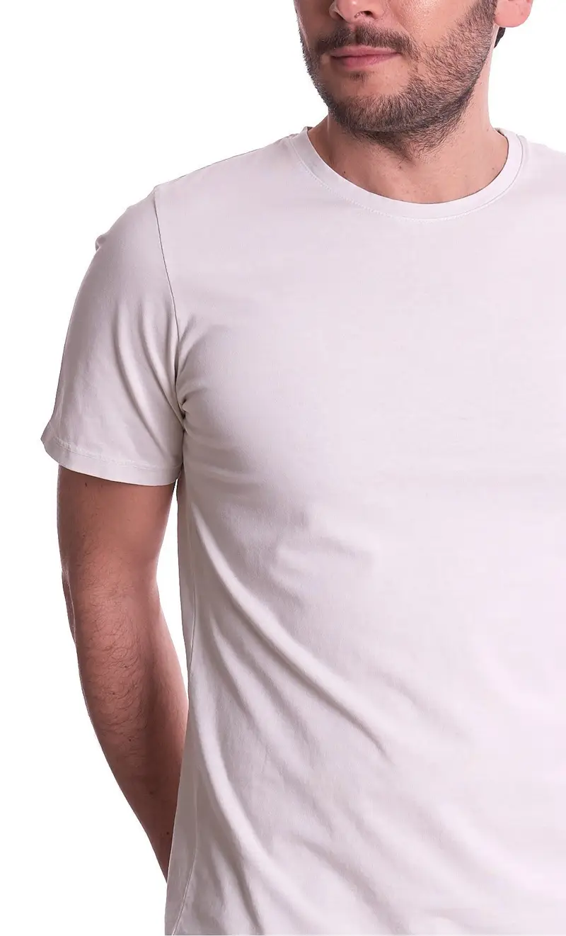 T-shirt privati firenze basic, colore ghiaccio miniatura 2