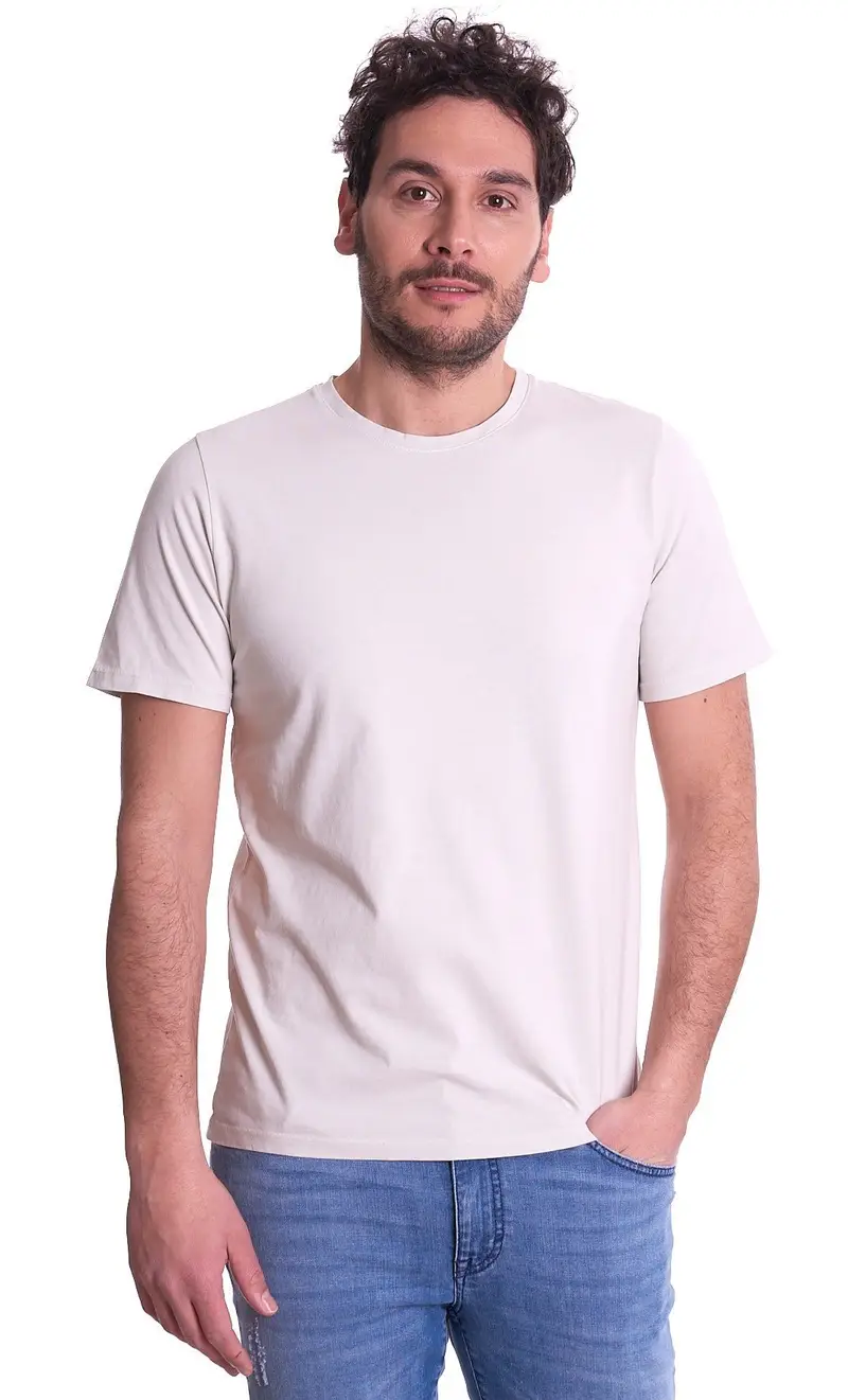 T-shirt privati firenze basic, colore ghiaccio