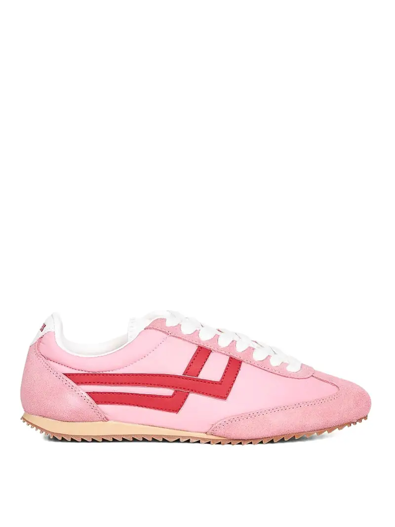 Sneakers Racer 77 In Nylon Rosa E Rosso