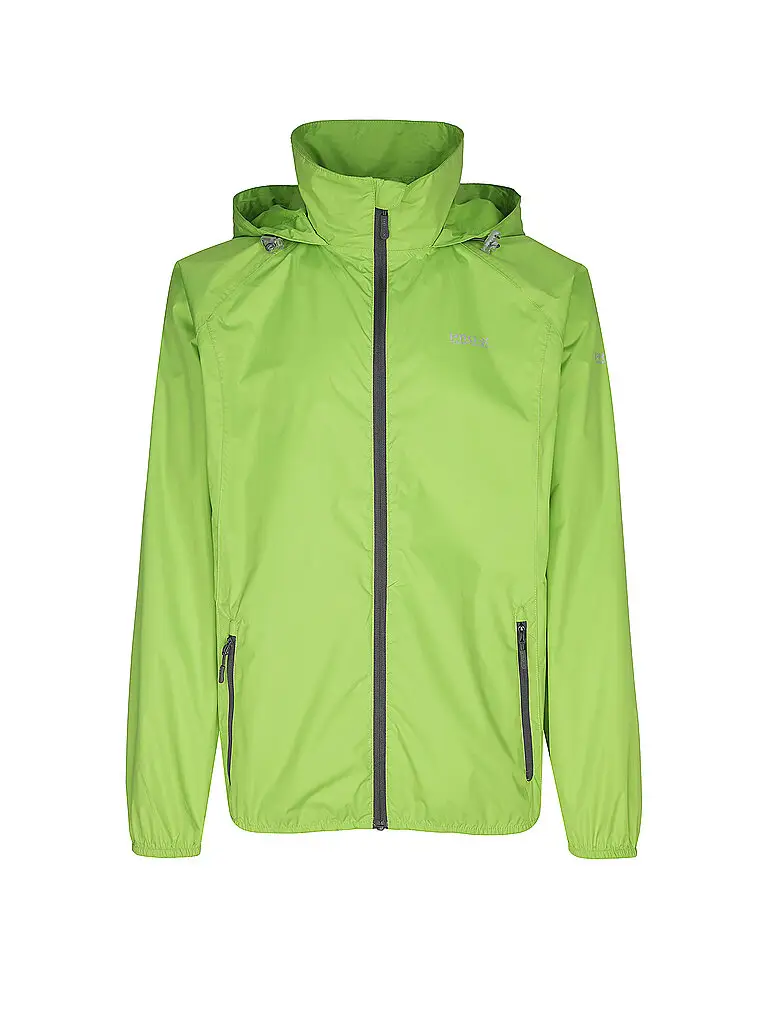 Giacca antipioggia da uomo impacchettabile verde | XS