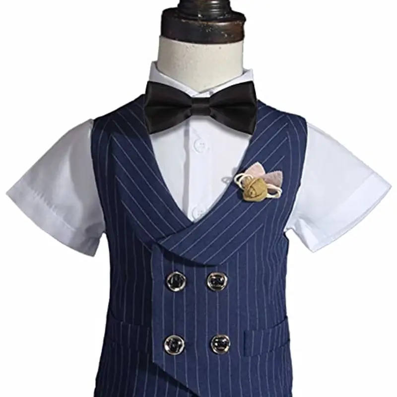 Probuk Papillon per Ragazzi 10 * 5cm in Poliestere Classico Regolabile in Tinta Unita con Chiusura a Gancio Papillon miniatura 2