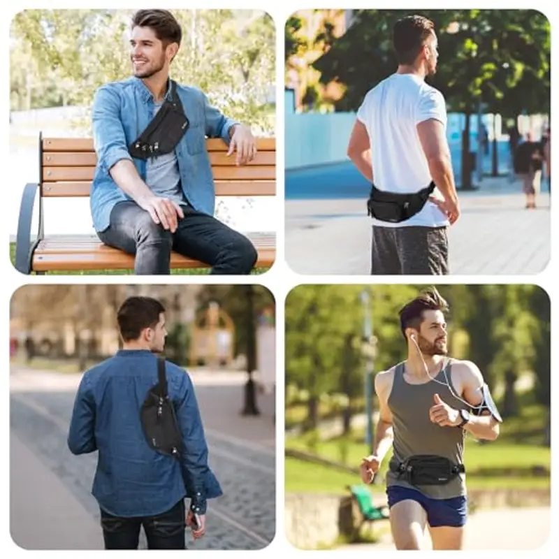 ProCase Marsupio Uomo Nero 786770 miniatura 2