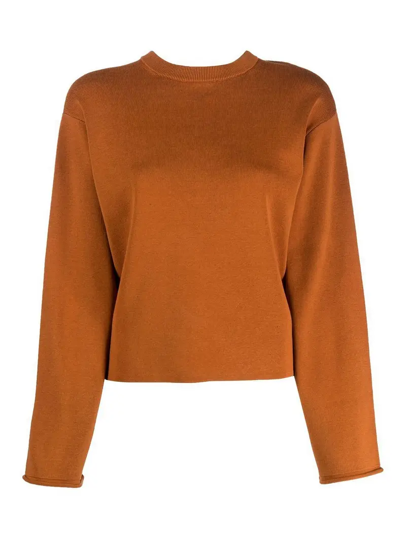 Pullover backless Arancione