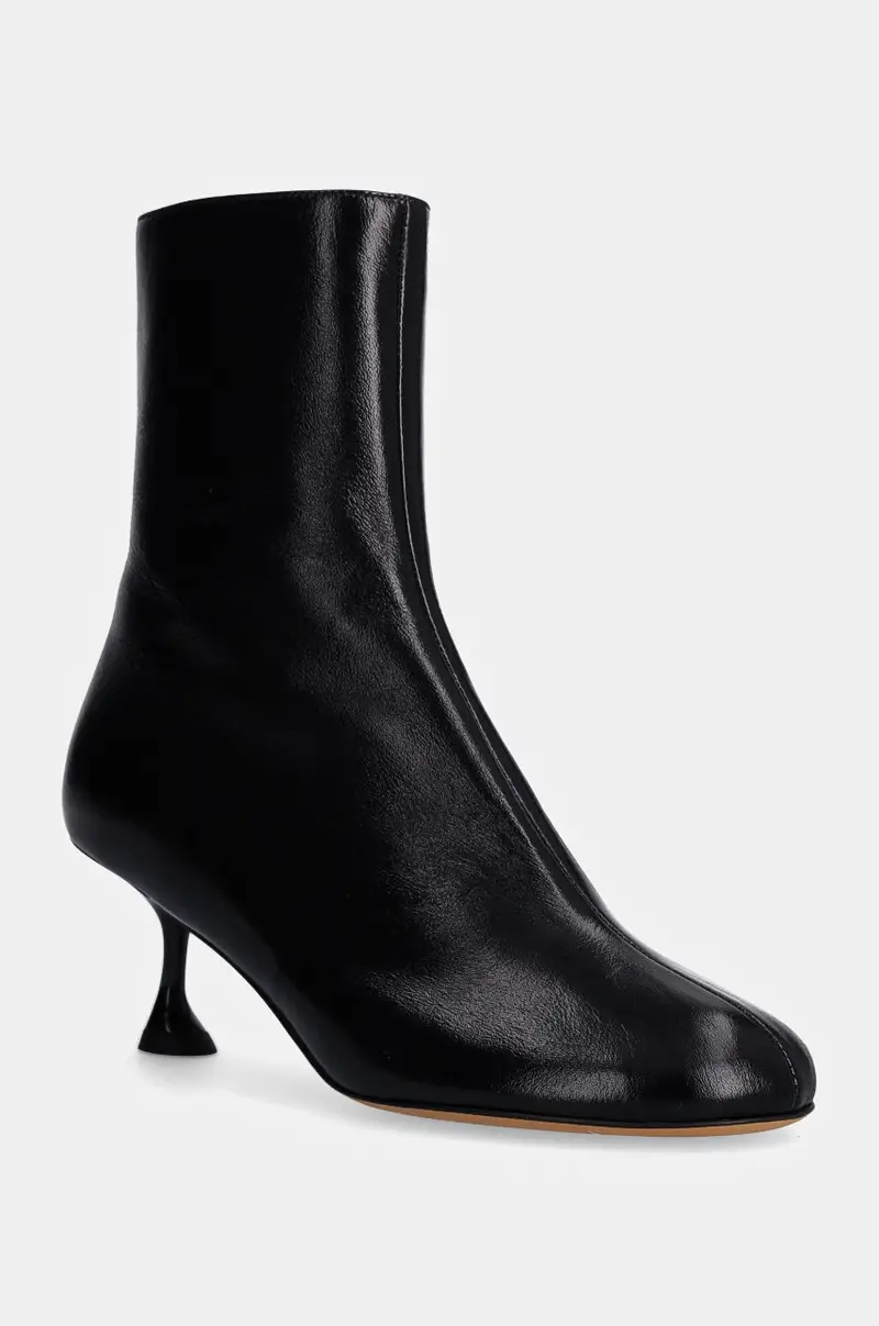 stivaletti alla caviglia in pelle Tee Ankle donna colore nero PS43232A