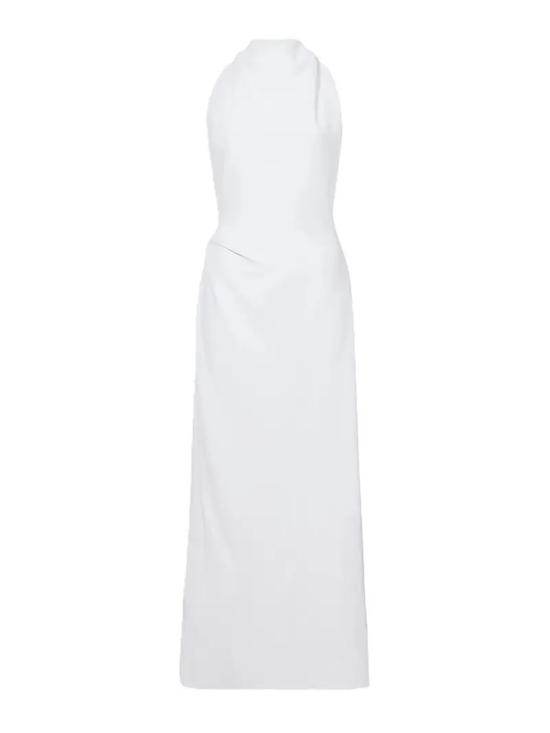 Vestito Selena con torsione sul retro Bianco