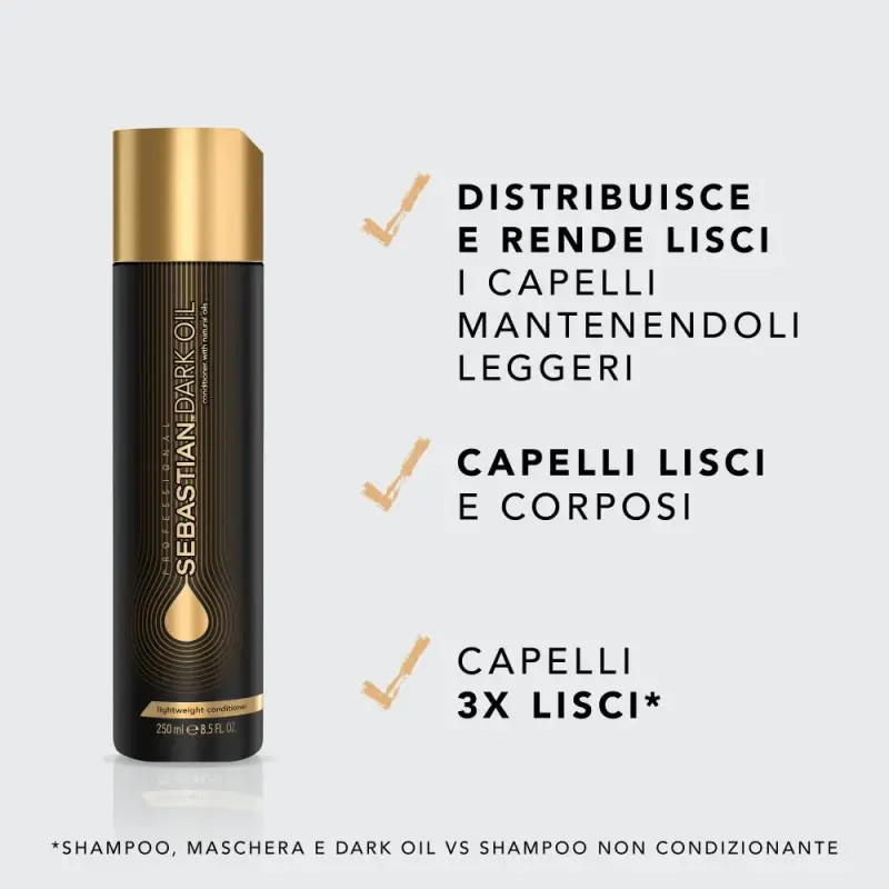 Hair Care Dark Oil Conditioner - Balsamo capelli lisciante, Capelli lisci miniatura 2