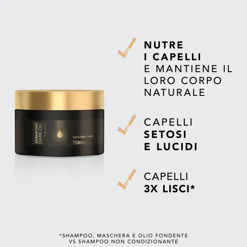 Hair Care Dark Oil Mask - Maschera capelli secchi, Capelli secchi miniatura 2