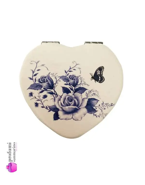 Specchio Cuore Blue Rose