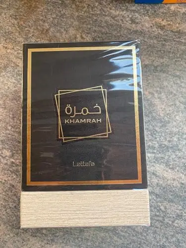 Profumo Khamrah originale 100 ml, Eau da Perfum Unisex importato da Dubai con aromi piacevoli di lunga durata, include miniatura 2