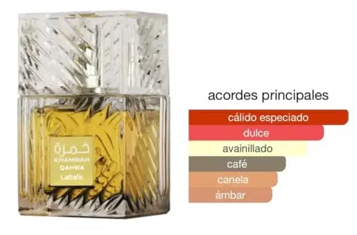 Profumo Khamrah Qahwa originale 100 ml, Eau da Perfum Unisex importato da Dubai con aromi piacevoli di lunga durata miniatura 2