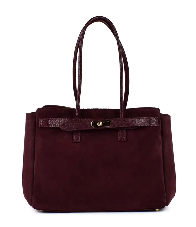 Pronto Moda Borsa a mano Bordeaux 3833538