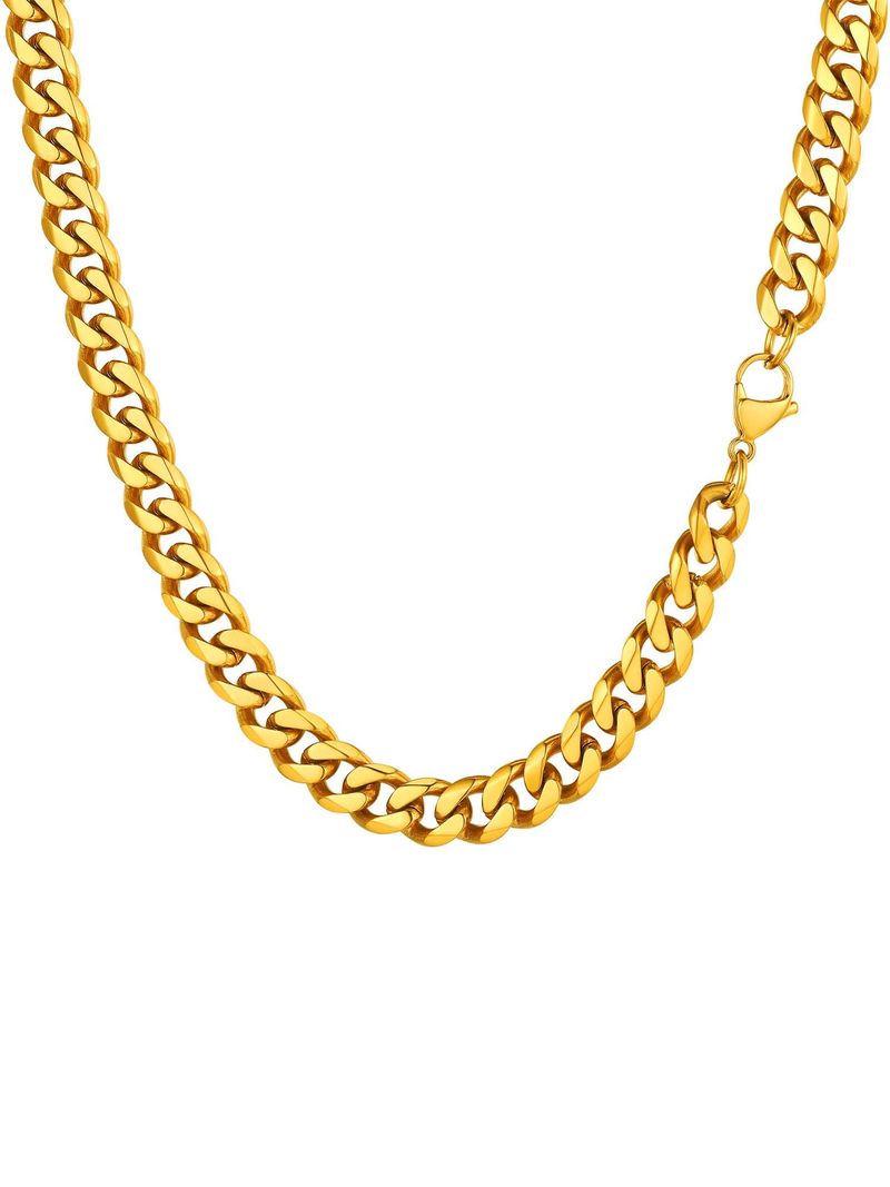 PROSTEEL Collana Uomo Catena Barbazzale Cubana Larga