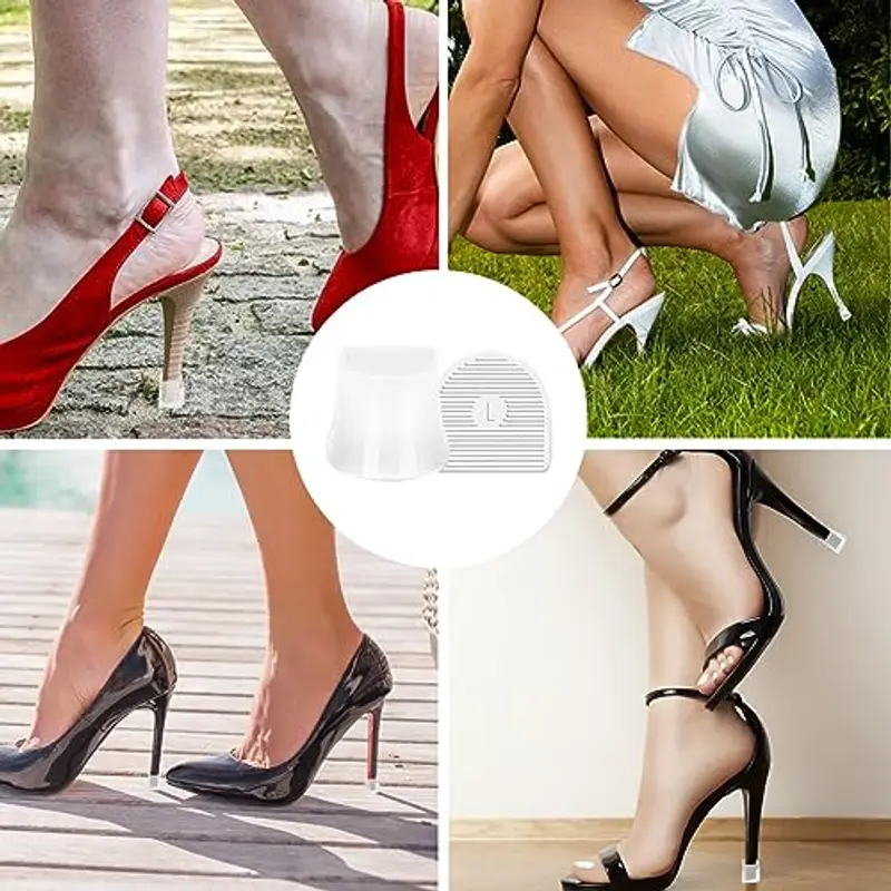 Proteggi Tacchi a Spillo 5 Dimensioni, Lucido Proteggi Tacchi Matrimonio Protezione Tacchi Alti Proteggi Tacchi in miniatura 3