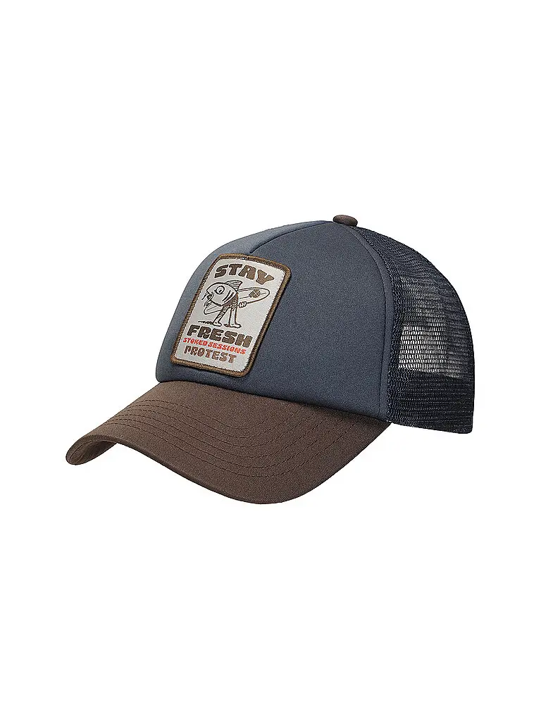 Cappellino da uomo PRTBadger Trucker blu | 55
