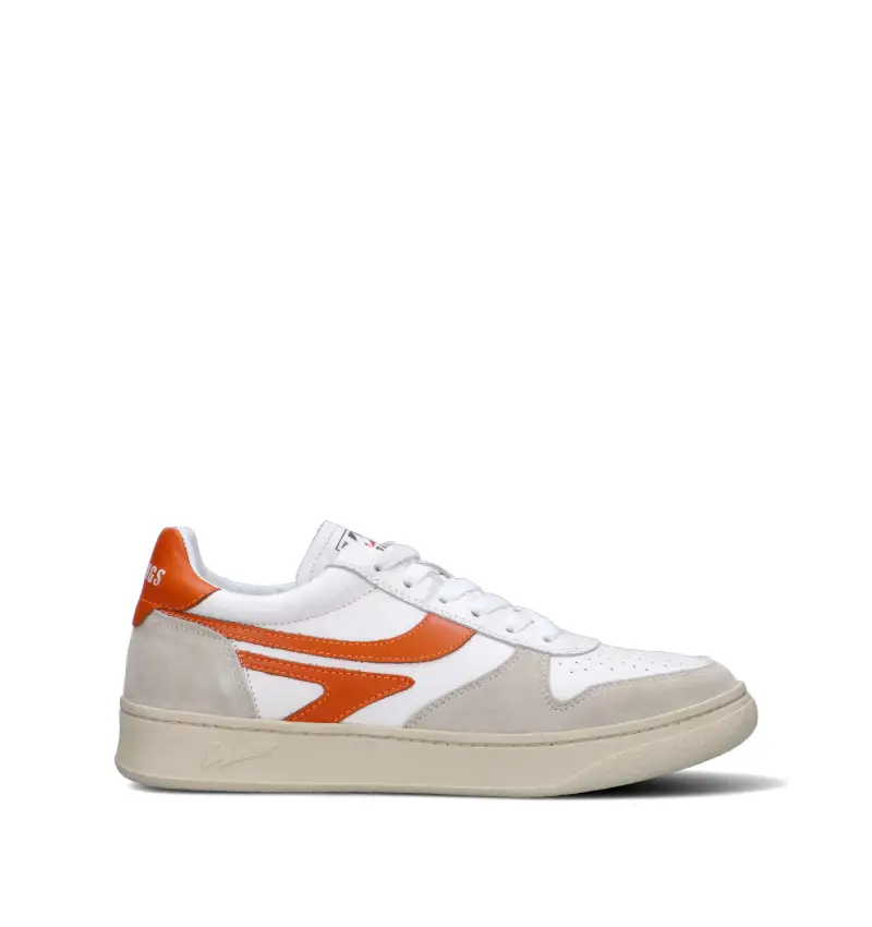 Sneaker donna bianca/arancio in pelle Vario