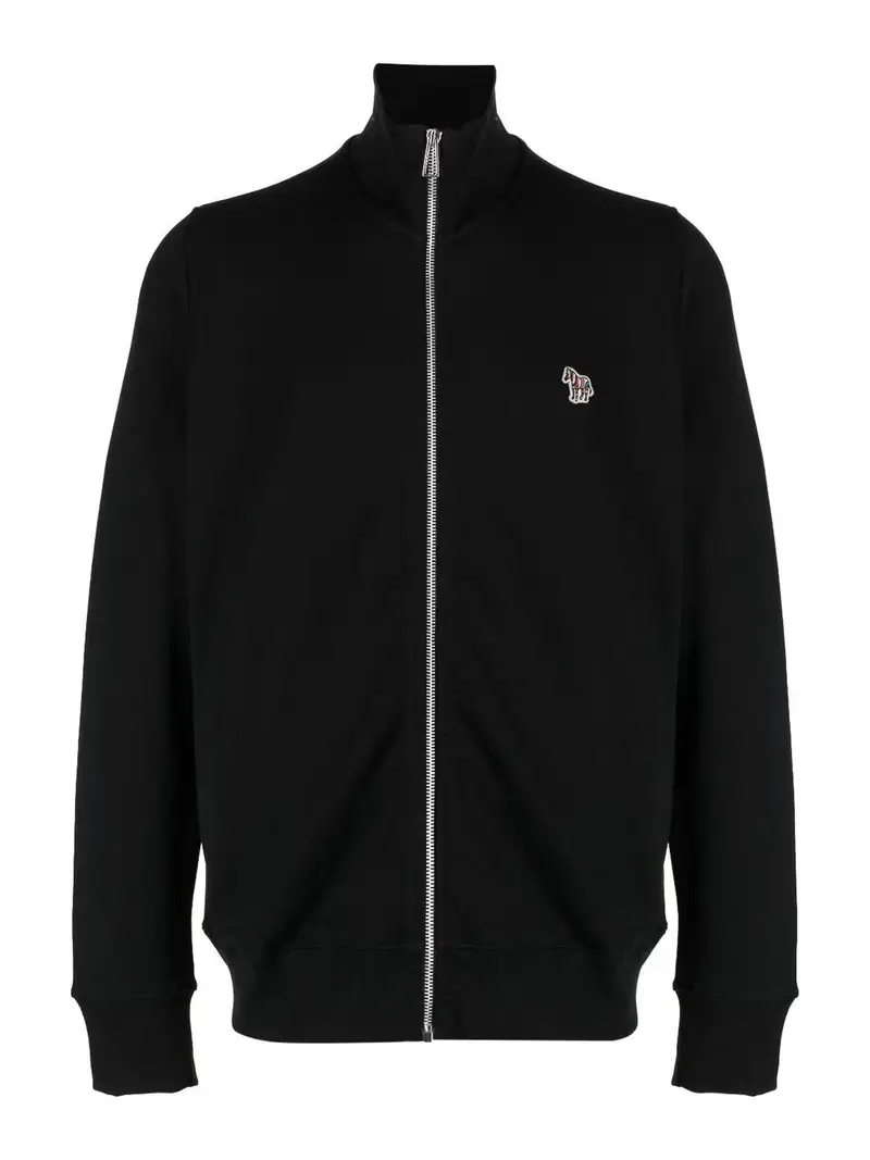 Zebra logo cotone felpa Nero