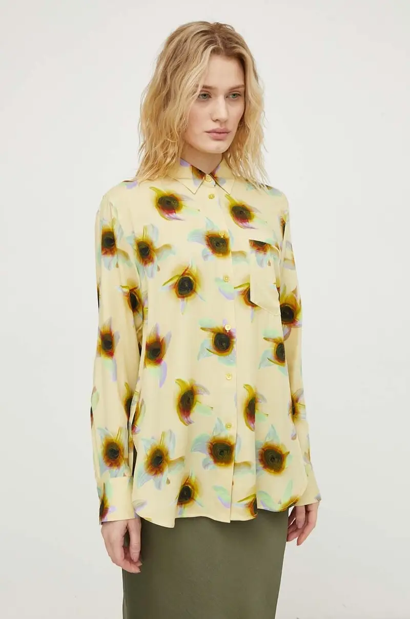 camicia donna colore giallo