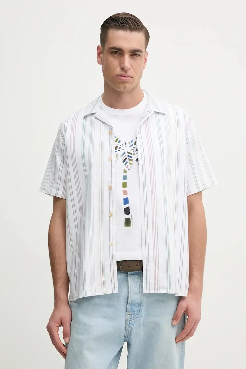 camicia in cotone uomo colore bianco M2R.695U.P22264