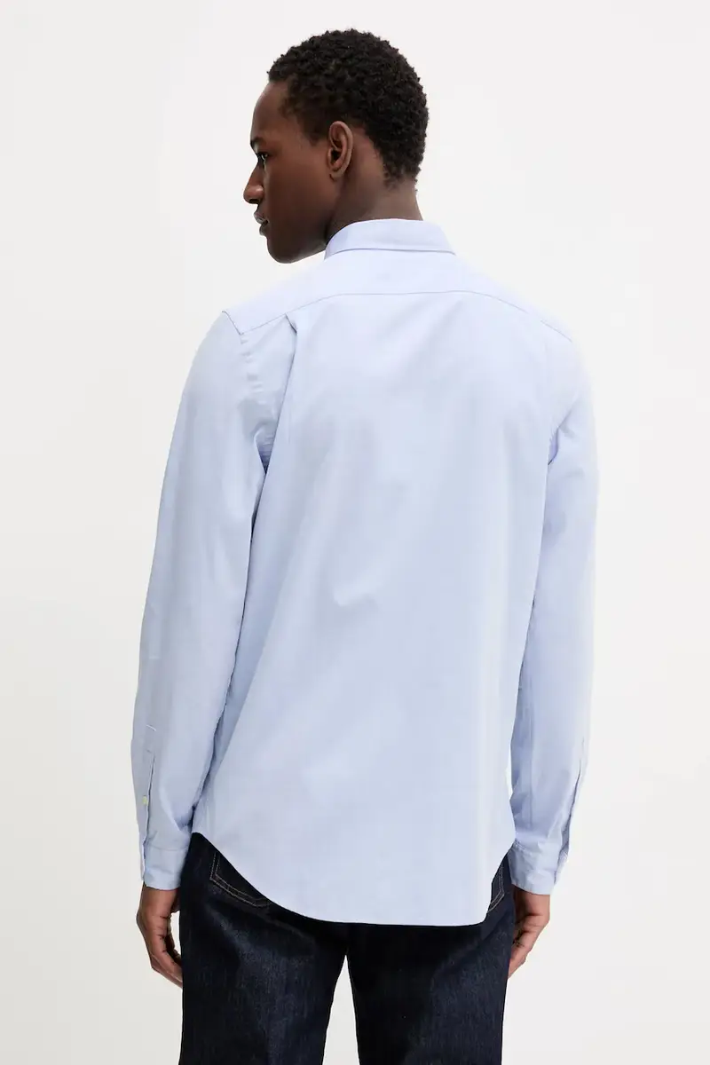 camicia in cotone uomo colore blu M2R-599R-PZEBRA miniatura 3