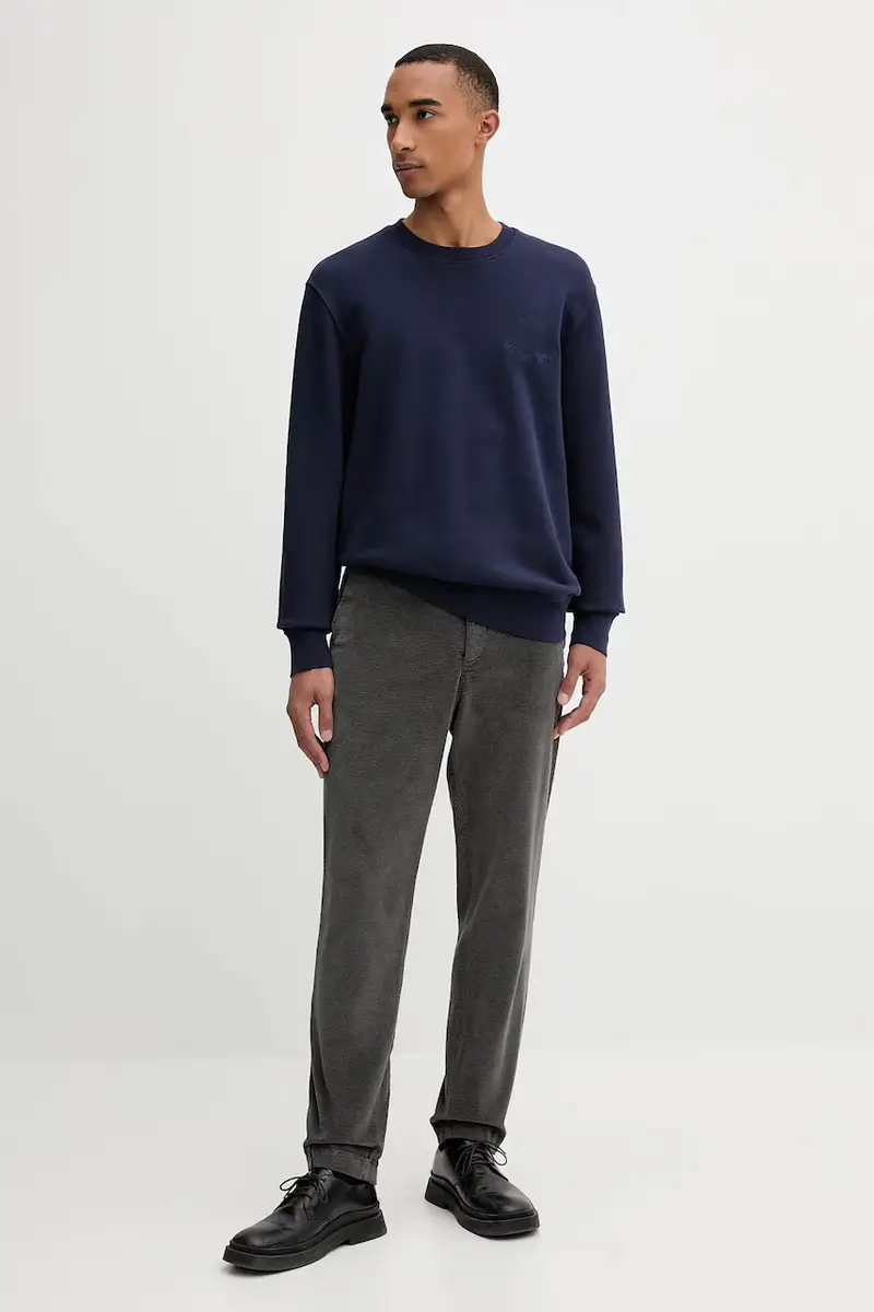 felpa in cotone uomo colore blu M2R-211Z-T22469 miniatura 2