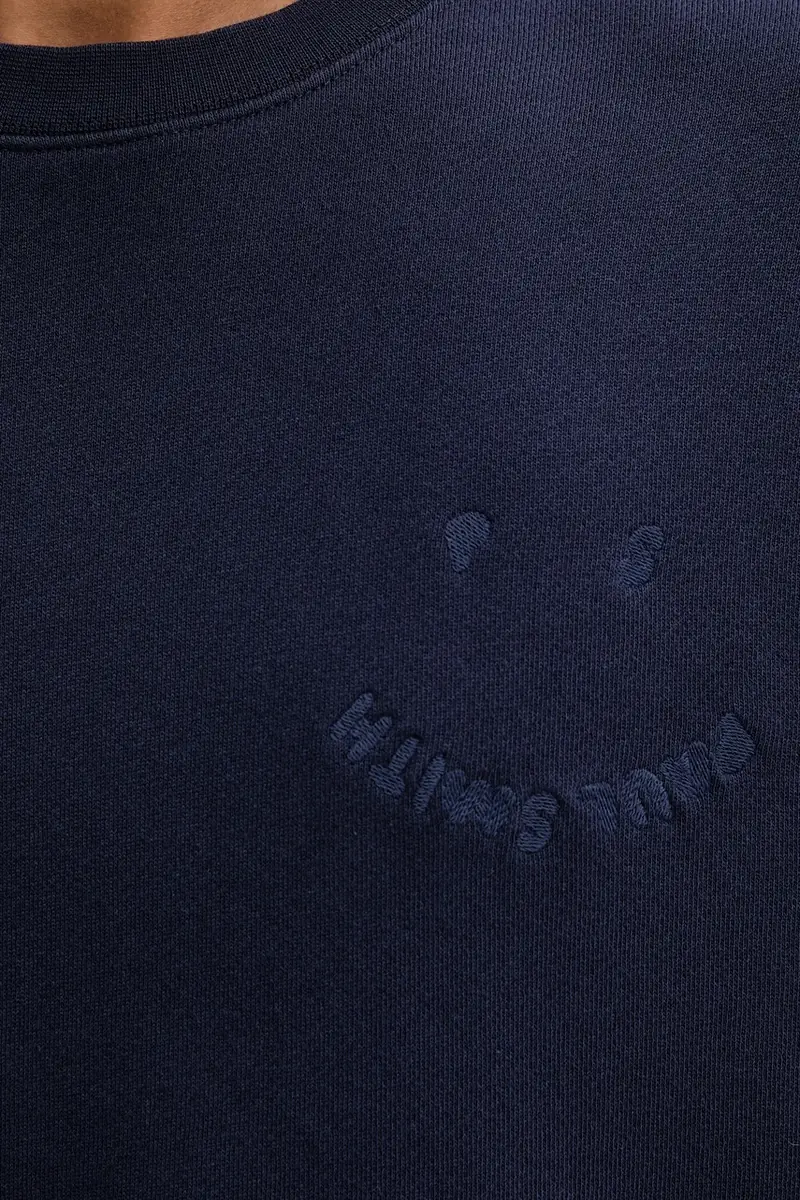 felpa in cotone uomo colore blu M2R-211Z-T22469 miniatura 5