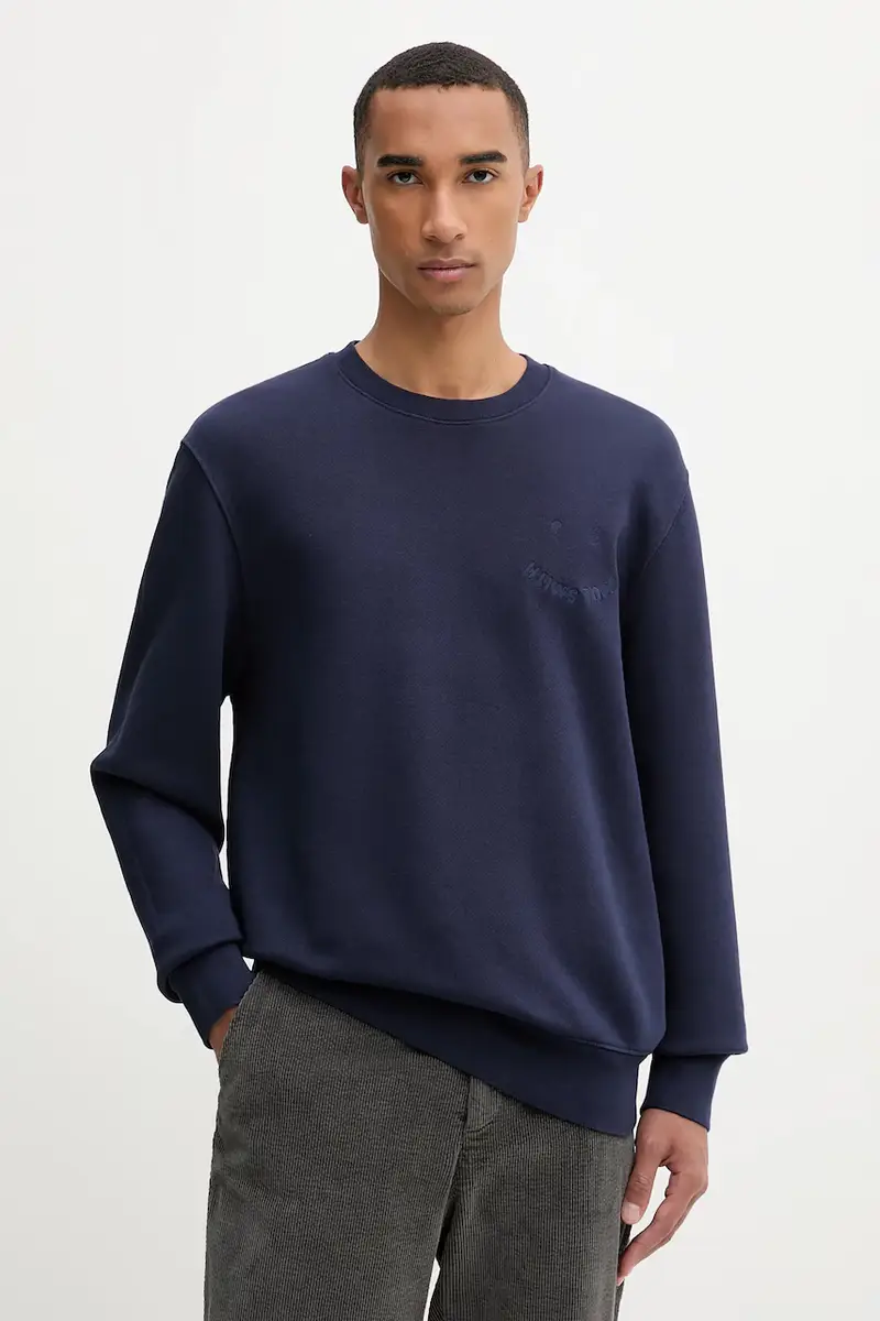 felpa in cotone uomo colore blu M2R-211Z-T22469