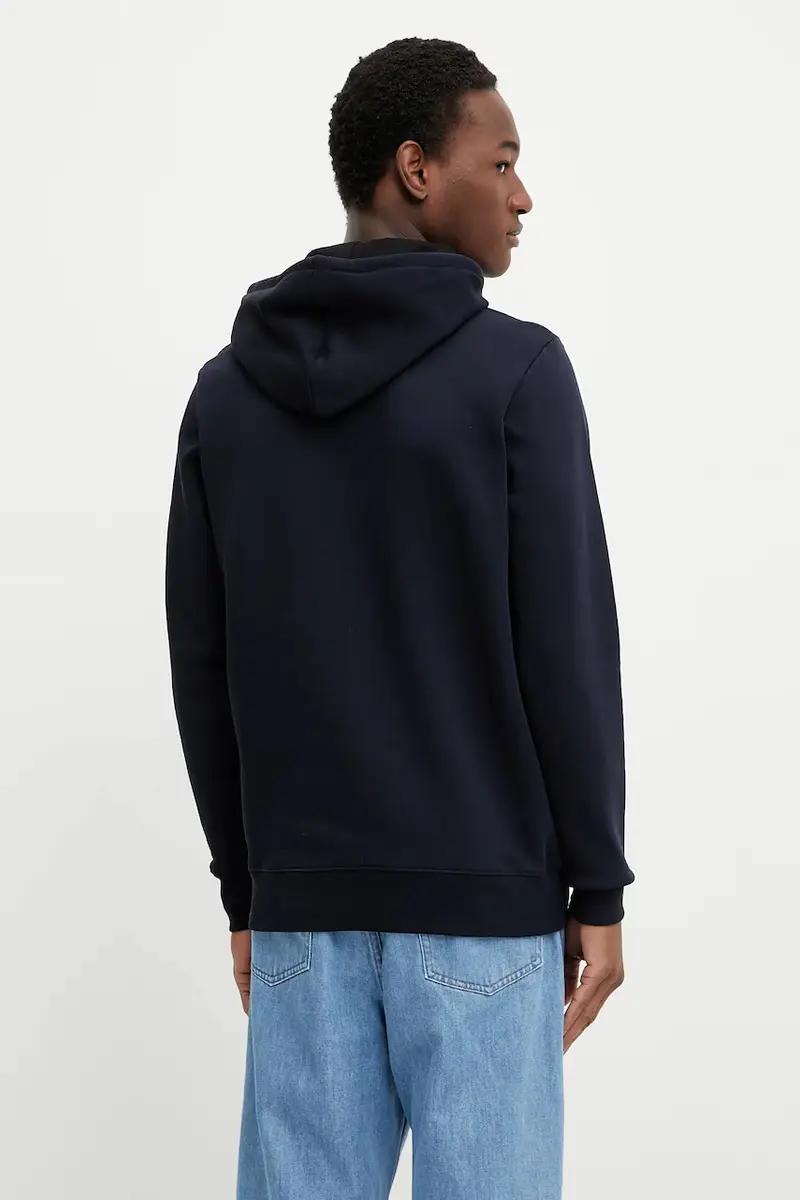 felpa in cotone uomo colore blu navy con cappuccio M2R.284S.KZEBRA miniatura 3