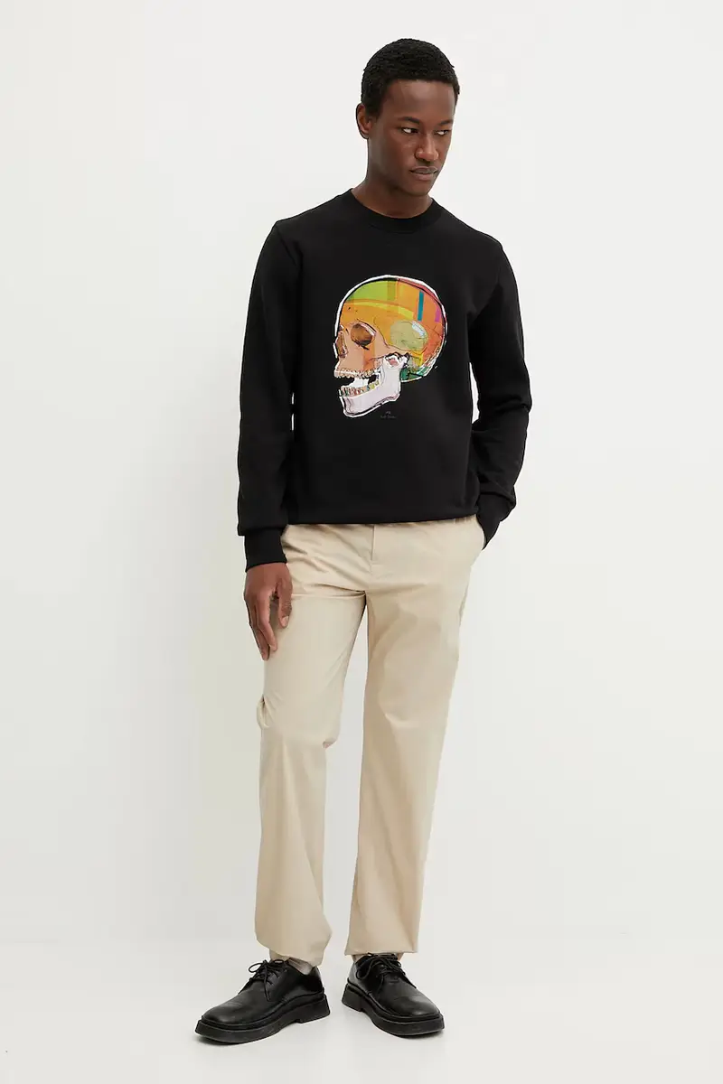 felpa in cotone uomo colore nero M2R.027R.PP5119 miniatura 2