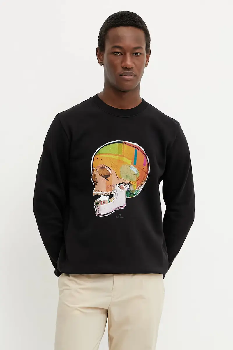 felpa in cotone uomo colore nero M2R.027R.PP5119