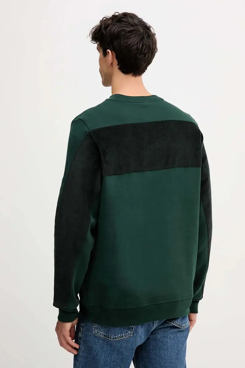 felpa in cotone uomo colore verde M2R-684Z-T22193 miniatura 3