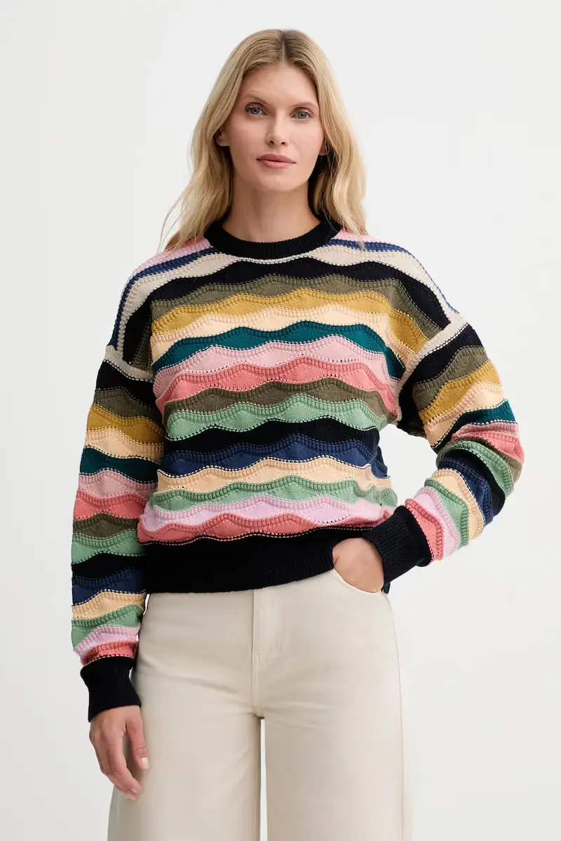 maglione con lana W2R-597N-T31367 Multicolore