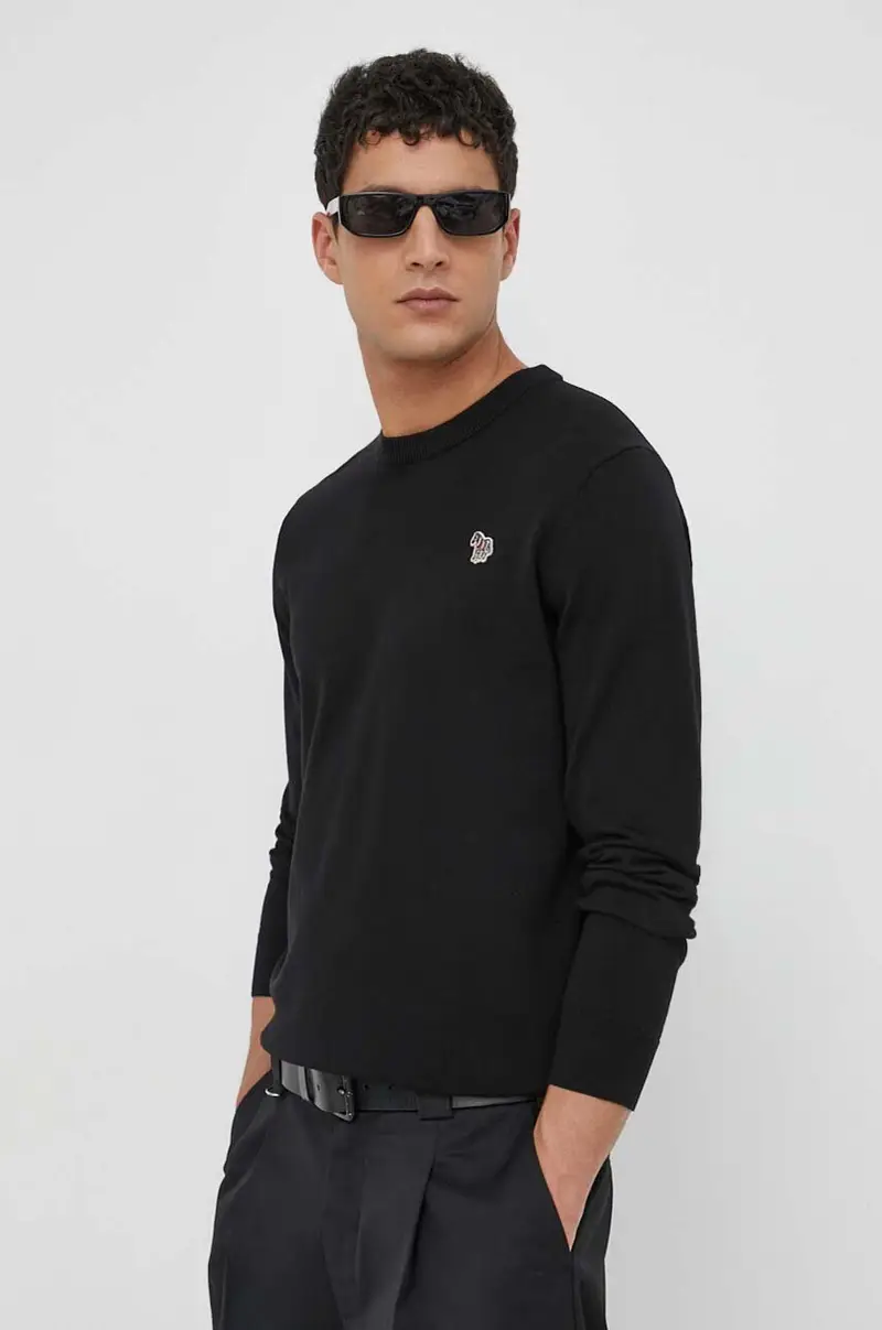maglione in cotone colore nero